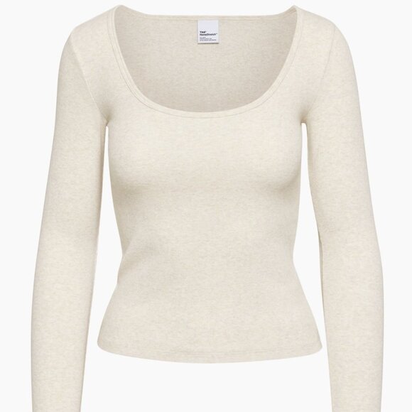 Aritzia TNA HomeStretch™ Scoopneck Longsleeve Size Small - Picture 1 of 3